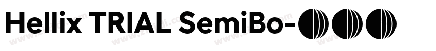 Hellix TRIAL SemiBo字体转换